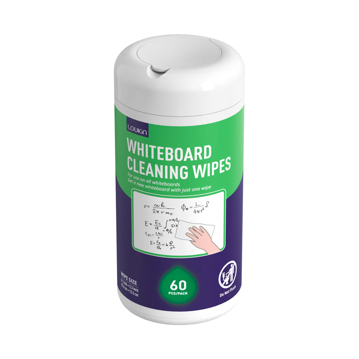 Whiteboard Cleaning Wipes (60 Count)
