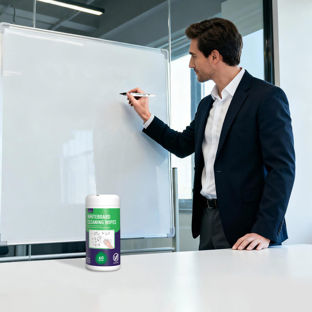 Whiteboard Cleaning Wipes (60 Count)