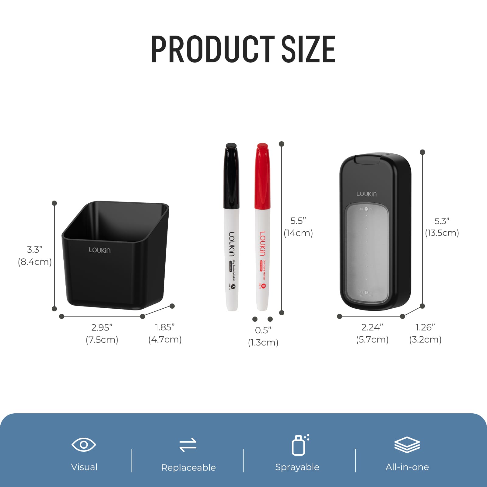 Replaceable All-in-One Eraser Set
