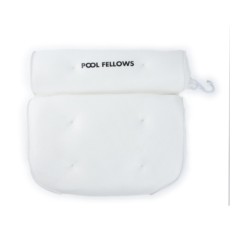 Mesh Hydrotherapy Spa Pillow, Anti Slip, Waterproof Bathtub Pillow Equipped with Suction Cups