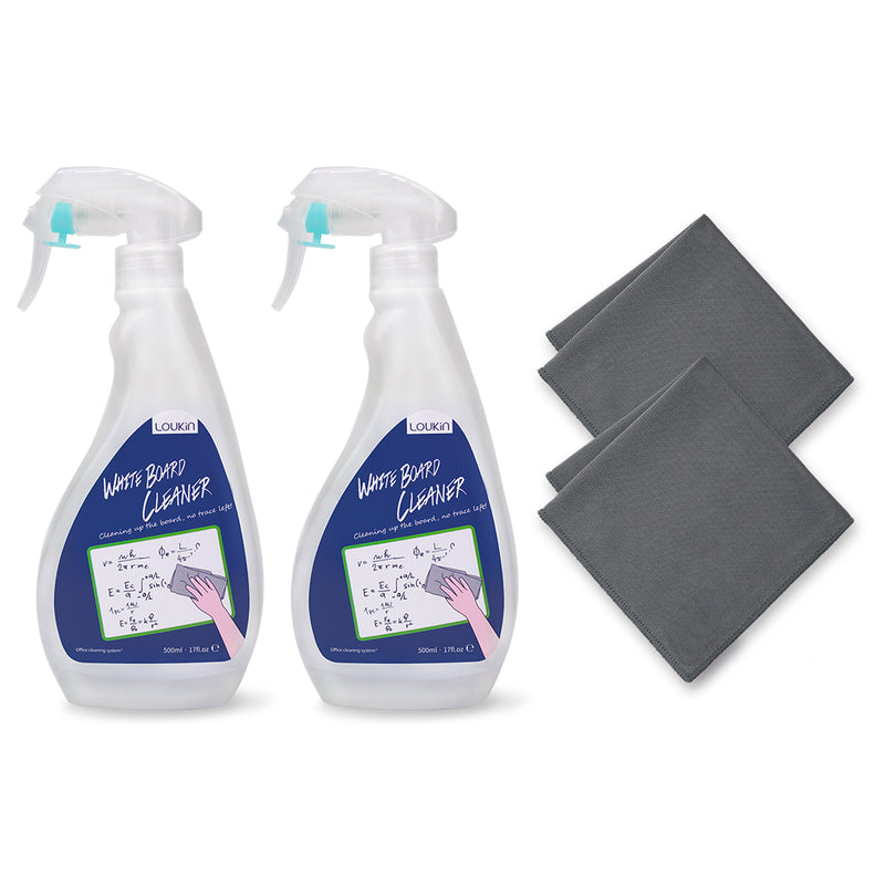 LOUKIN Whiteboard Cleaner - 17oz (500ml)+cloth