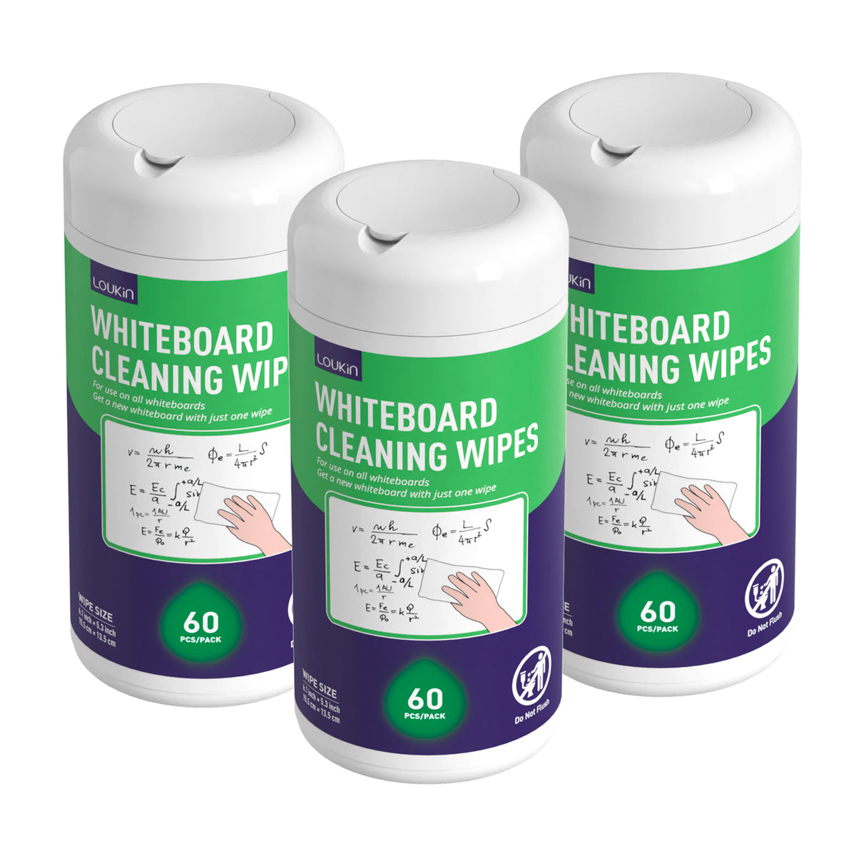 Whiteboard Cleaning Wipes (60 Count)