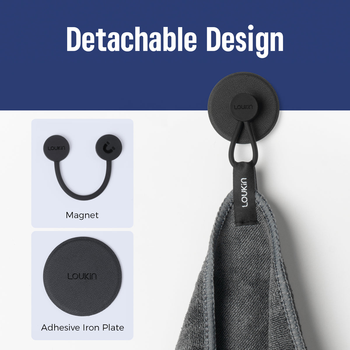 Dry Erase Cloth with Detachable Magnet