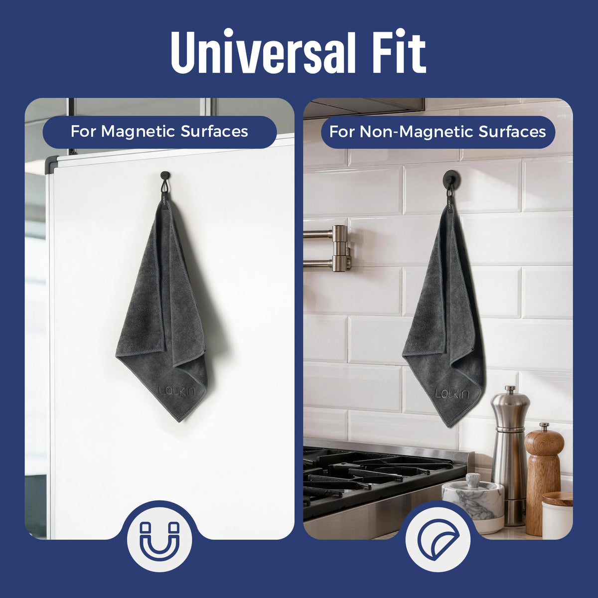 Dry Erase Cloth with Detachable Magnet