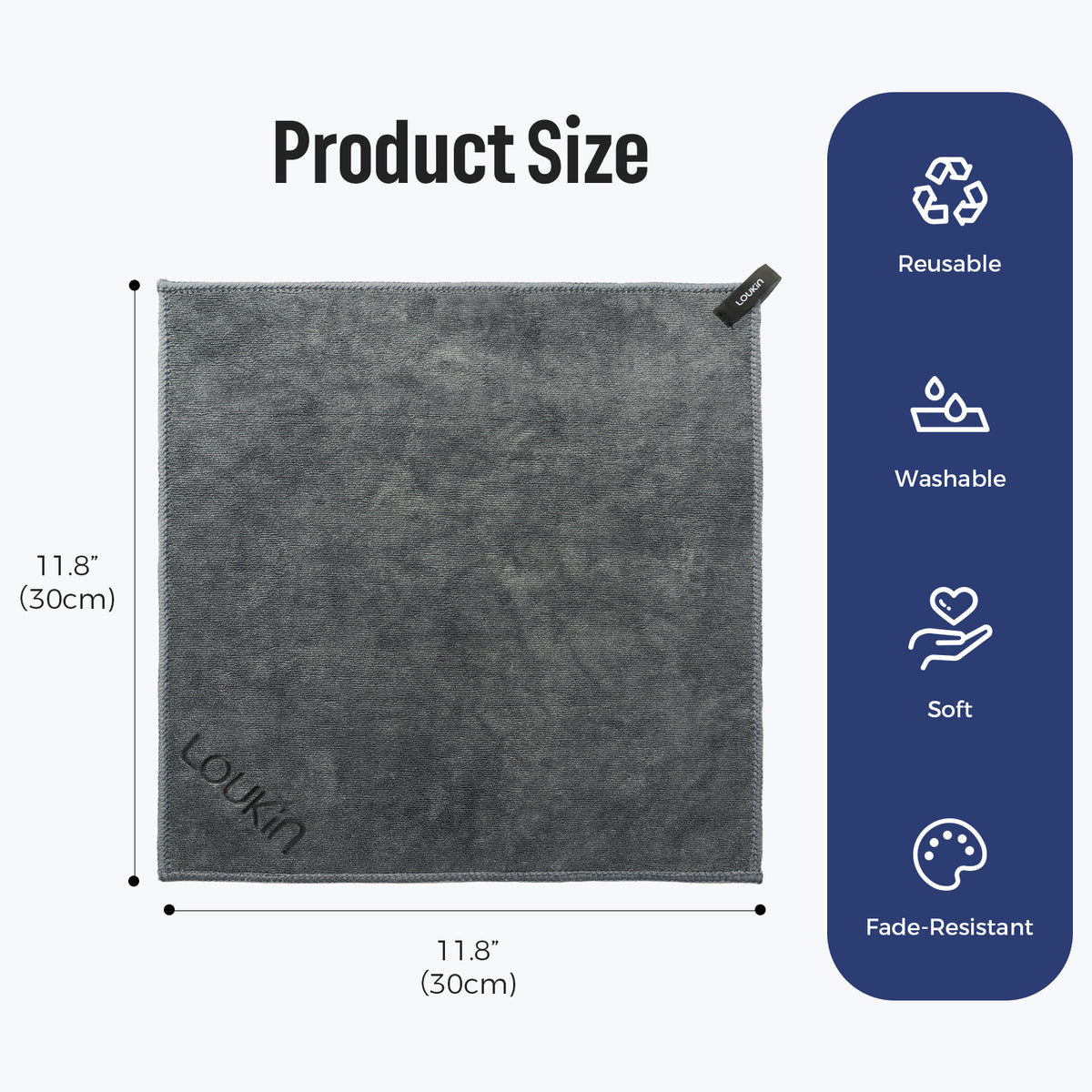 Dry Erase Cloth with Detachable Magnet