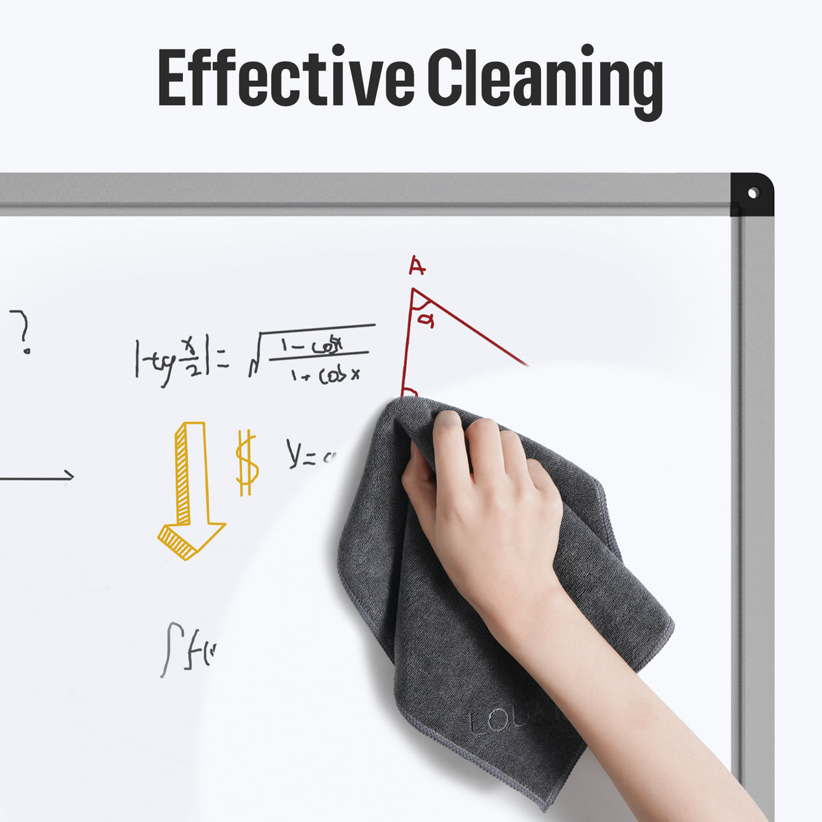 Dry Erase Cloth with Detachable Magnet