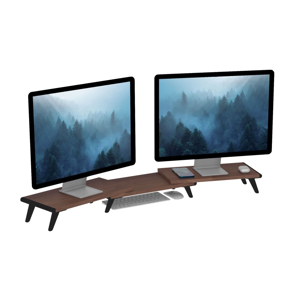 Monitor Stand Riser, Dual Screen Risers