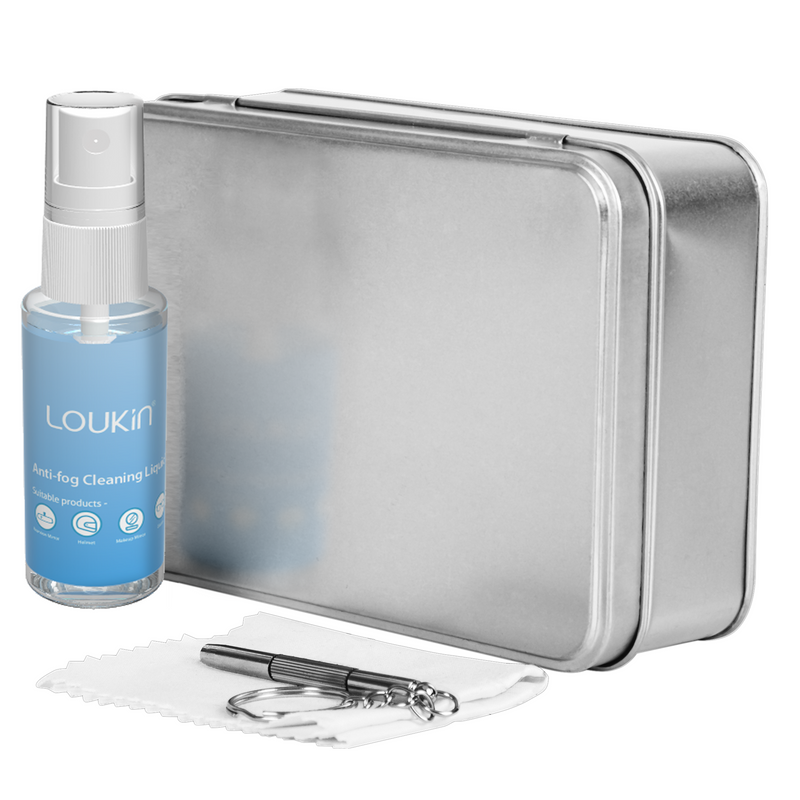 LOUKIN Glasses Cleaner Spray with tools