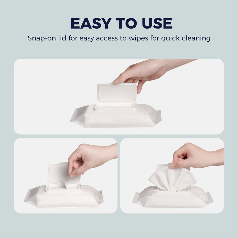 LOUKIN Non-Toxic Whiteboard Cleaning Wipes, 50 Wipes Per Pack